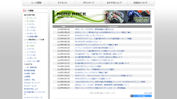 全日本ロードレース選手権が開催