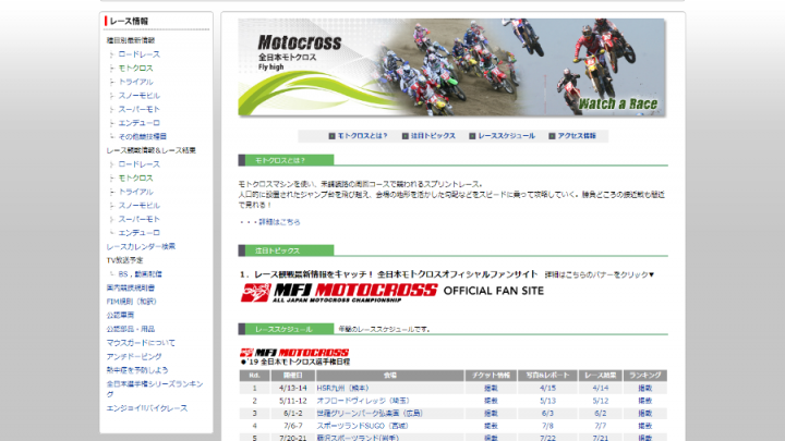 全日本モトクロス選手権が開催